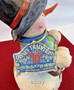 Disney Traditions Showcase Let It Snow Mickey Minnie Pluto Snowman Jim Shore