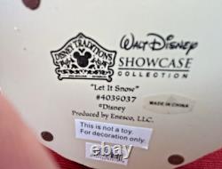 Disney Traditions Showcase Let It Snow Mickey Minnie Pluto Snowman Jim Shore