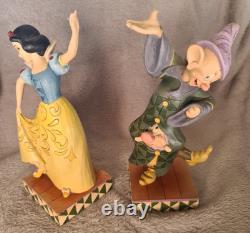 Disney Traditions Snow White Dopey Figurine Ornaments Dancing Partners Boxed