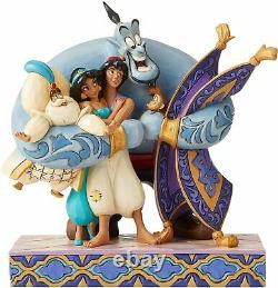 Disney Traditions by Jim Shore Aladdin Genie Carpet Group Hug Figurine