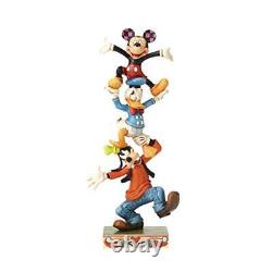 Disney Traditions by Jim Shore Goofy, Donald and Mickey Teetering Tower Stack