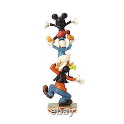 Disney Traditions by Jim Shore Goofy, Donald and Mickey Teetering Tower Stack