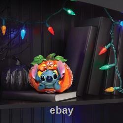Disney Traditions by Jim Shore Lilo and Stitch Jack O'Lantern Figurine, 4.02
