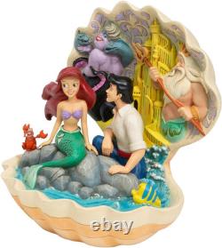 Disney Traditions by Jim Shore Little Mermaid Seashell Scene Figurine, 8.07 Inch