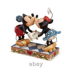 Disney Traditions by Jim Shore Mickey Mouse Kissing Minnie Stone Resin