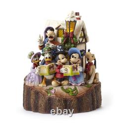 Disney Traditions by Jim Shore Mickey and Friends Caroling Light-Up Stone Res