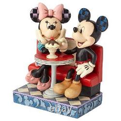 Disney Traditions by Jim Shore Mickey and Minnie Mouse Soda Shop Figurine- Re