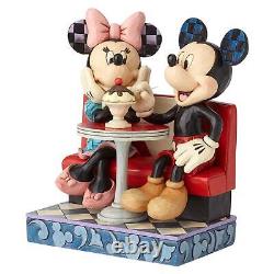 Disney Traditions by Jim Shore Mickey and Minnie Mouse Soda Shop Figurine- Re