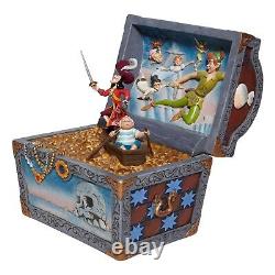 Disney Traditions by Jim Shore Peter Pan Treasure Chest Captain Hook and SMEE