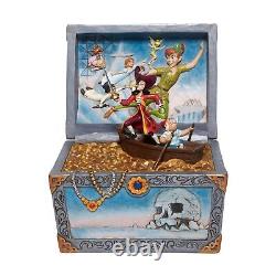 Disney Traditions by Jim Shore Peter Pan Treasure Chest Captain Hook and SMEE