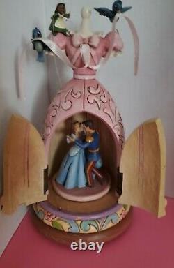 Disney traditions Cinderella, Pink Dress, Rare, Jim Shore, Showcase with flaws