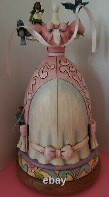 Disney traditions Cinderella, Pink Dress, Rare, Jim Shore, Showcase with flaws