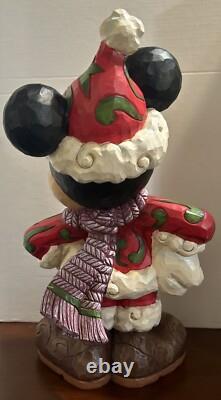 ENESCO JIM SHORE Christmas Tradition MICKEY MOUSE Disney LARGE SANTA. (R)
