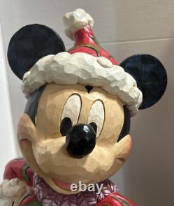 ENESCO JIM SHORE Christmas Tradition MICKEY MOUSE Disney LARGE SANTA. (R)