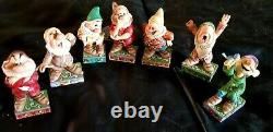 EUC Disney traditions enesco Jim Shore collectibles Seven Dwarfs All 7 withBoxes