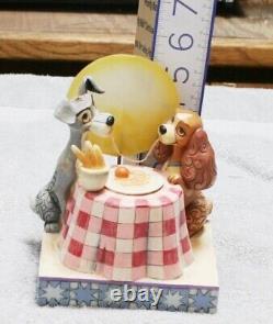 Enesco Disney Jim Shore A MOONLIT ROMANCE 4013252 Lady and the tramp