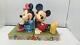 Enesco Disney Mickey Minnie Figure 4026094 Traditions Bookends Mic