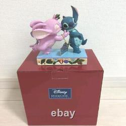 Enesco Disney Tradition Stitch & Angel Xmas Mistletoe Jim Shore Exclusive New