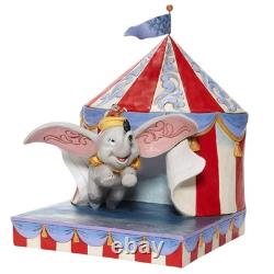 Enesco Disney Traditions By Jim Shore Dumbo Flying Out Of Tent Scene Figurine