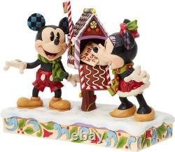 Enesco Disney Traditions Collection Mickey and Minnie Mouse Letters to Santa NEW