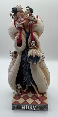 Enesco Disney Traditions Cruella de Vil Figurine Fur Lined Diva #4023534