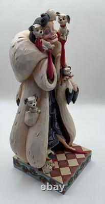 Enesco Disney Traditions Cruella de Vil Figurine Fur Lined Diva #4023534