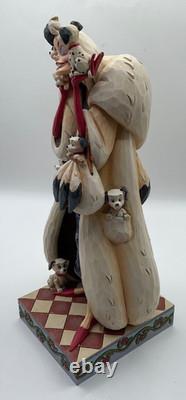 Enesco Disney Traditions Cruella de Vil Figurine Fur Lined Diva #4023534