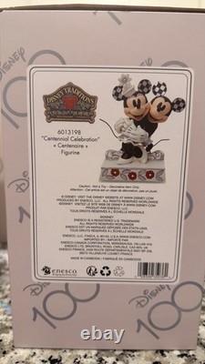 Enesco Disney Traditions Jim Shore Mickey & Minnie Disney 100 Figurine 7-9.9