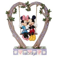 Enesco Disney Traditions Jim Shore Mickey & Minnie Mouse Heart Swing Figure NEW
