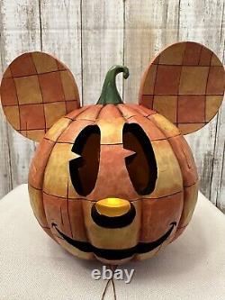 Enesco Disney Traditions Jim Shore Mickey Mouse Happy Halloween Jack-o'-lantern