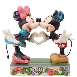 Enesco Disney Traditions Mickey & Minnie Heart Hands Figurine, 6.125 Inch