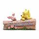 Enesco Disney Traditions Poo Piglet Log 6005964