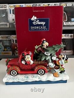 Enesco Disney Traditions Red Truck With Mickey And Frie Figurine