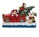 Enesco Disney Traditions Red Truck With Mickey And Friends Figurine 6.5 6010868