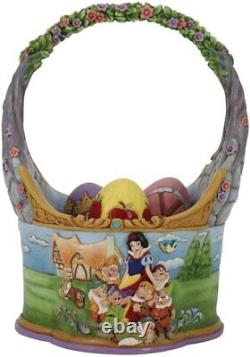 Enesco Disney Traditions Snow White Basket and Eggs Figurine, 8.6in H