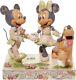 Enesco Disney Traditions White Woodland Mickey And Minnie Figurine, 5.67 Inch