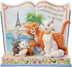 Enesco Disney Traditions by Jim Shore Aristocats Long Ago in Paris Storybook Fig