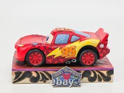 Enesco Disney Traditions by Jim Shore Ka-Chow Cars Lightning McQueen Figure used