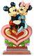 Enesco Disney Traditions By Jim Shore Mickey And Minnie Mouse Sitting On Heart