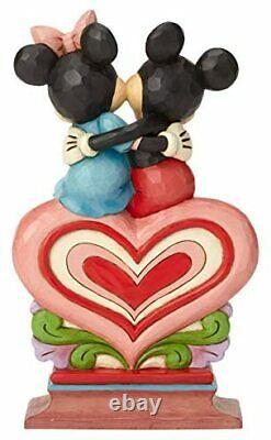 Enesco Disney Traditions by Jim Shore Mickey and Minnie Mouse Sitting on Heart