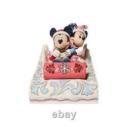 Enesco Disney Traditions by Jim Shore Mickey and Minnie Mouse Sledding Sweeth