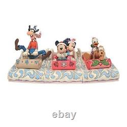 Enesco Disney Traditions by Jim Shore Mickey and Minnie Mouse Sledding Sweeth