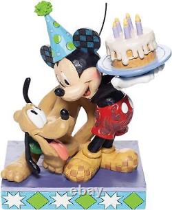 Enesco Disney Traditions by Jim Shore Pluto and Mickey Mouse Birthday Cake Figur