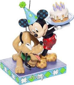 Enesco Disney Traditions by Jim Shore Pluto and Mickey Mouse Birthday Cake Figur