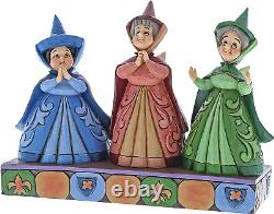 Enesco Disney Traditions by Jim Shore Three Fairies Stone Resin Figurine, Mul