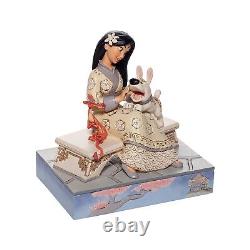 Enesco Disney Traditions by Jim Shore White Woodland Mulan Sitting Figurine, 5.5