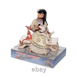 Enesco Disney Traditions by Jim Shore White Woodland Mulan Sitting Figurine, 5.5