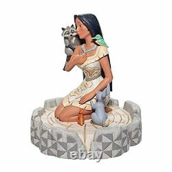 Enesco Disney Traditions by Jim Shore White Woodland Pocahontas Kneeling Figu