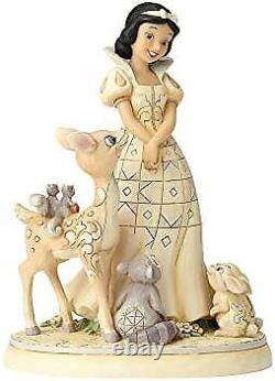 Enesco Disney Traditions by Jim Shore White Woodland Snow White Figurine, 7.8 I