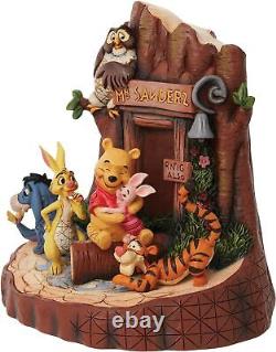 Enesco Disney Traditions by Jim Shore Winnie The Pooh Mount Sanders Carved by He